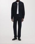 Dunkelblaue Hose aus Baumwoll-Twill